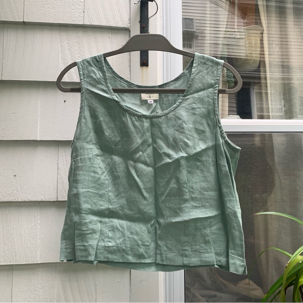 Kathleen Sommers 100% Linen Tank